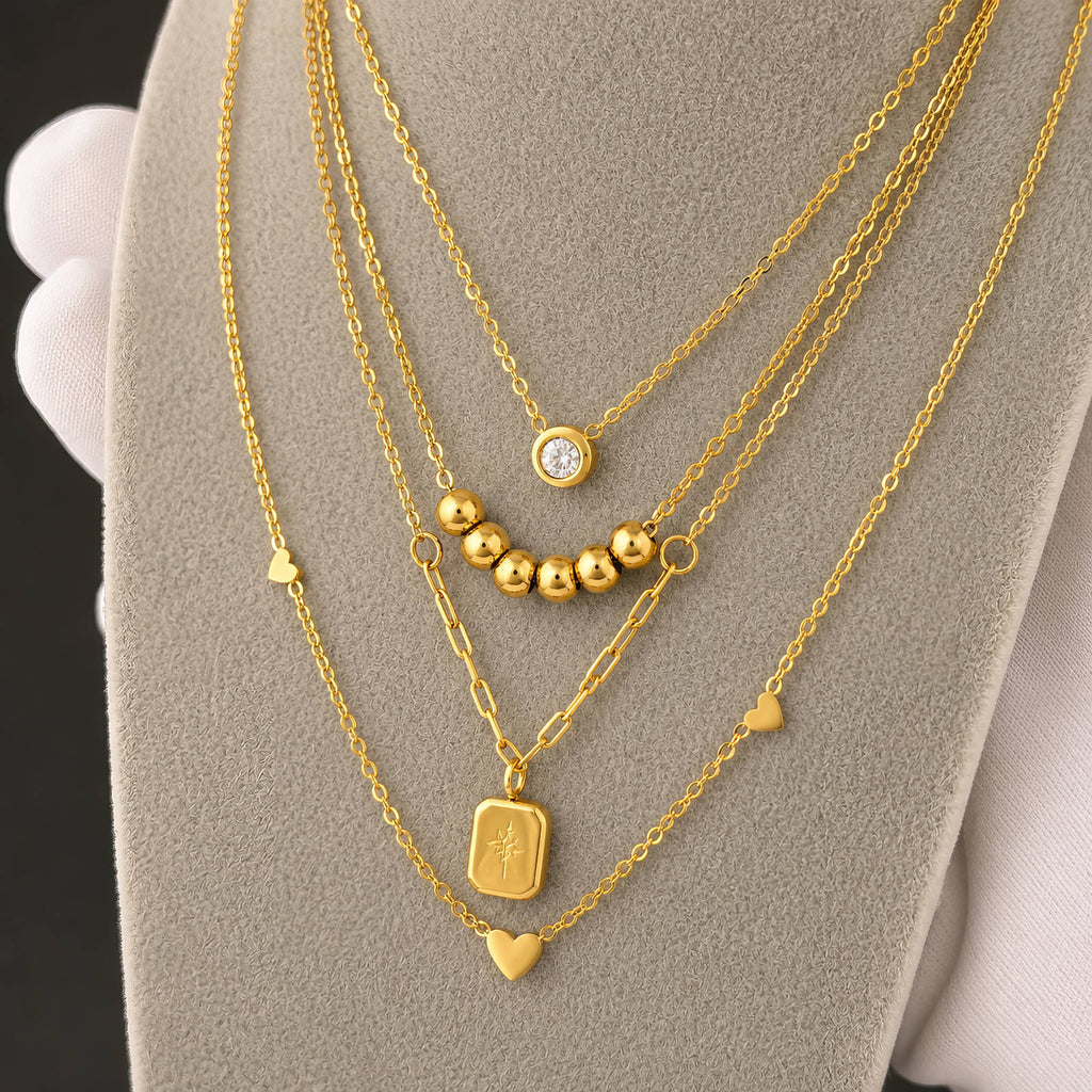 Dotted Gold Necklace