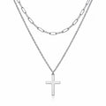 Silver Small Cross Necklace