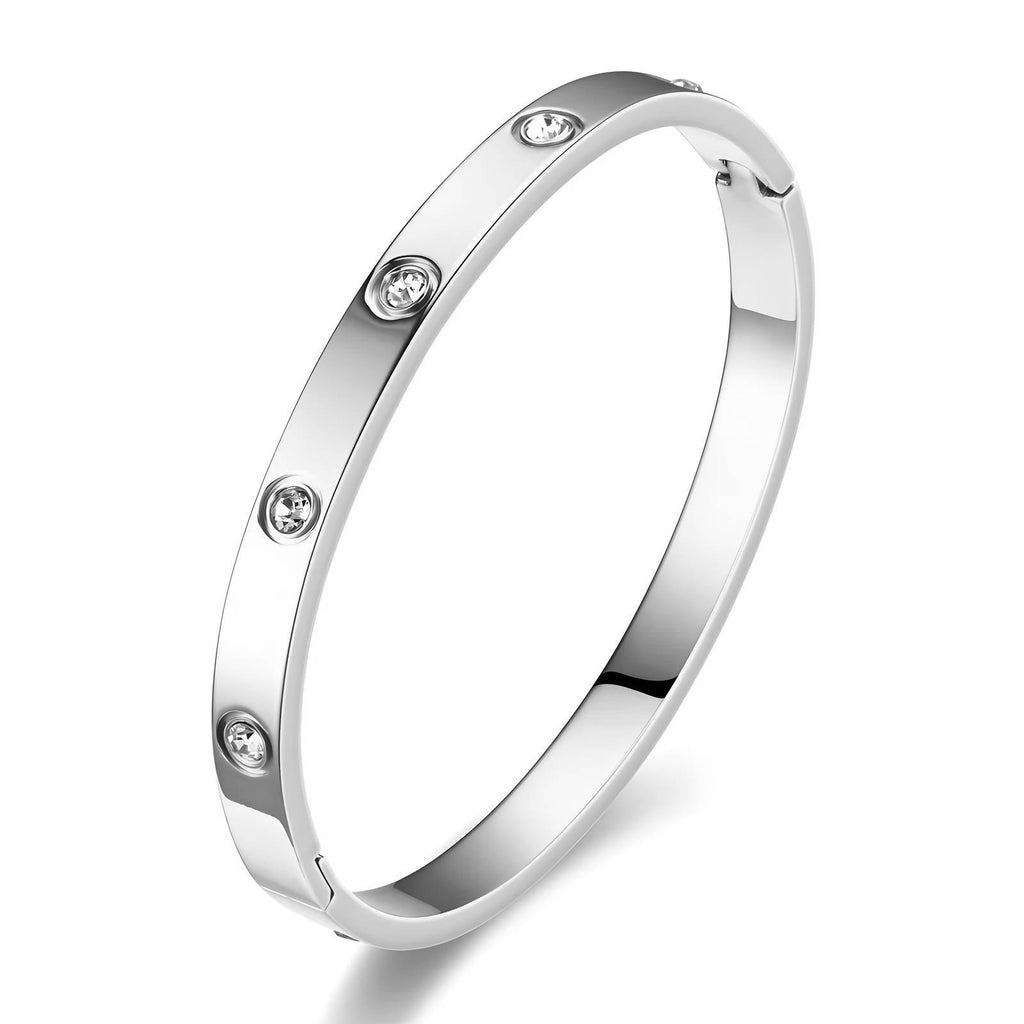 Silver Circle Design Bracelet