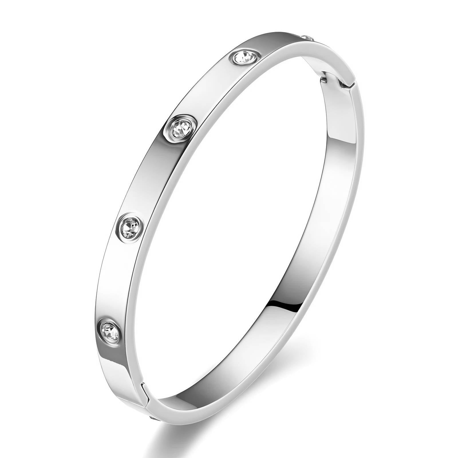 Silver Circle Design Bracelet