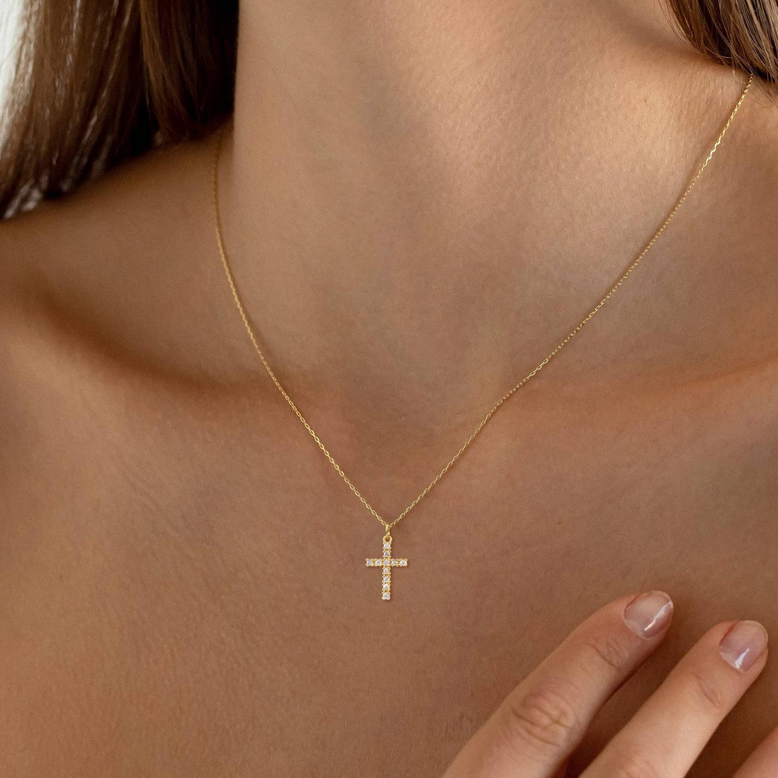 Cross Gold Necklace II