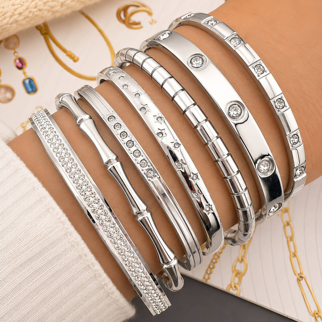 Silver Stars Bracelet