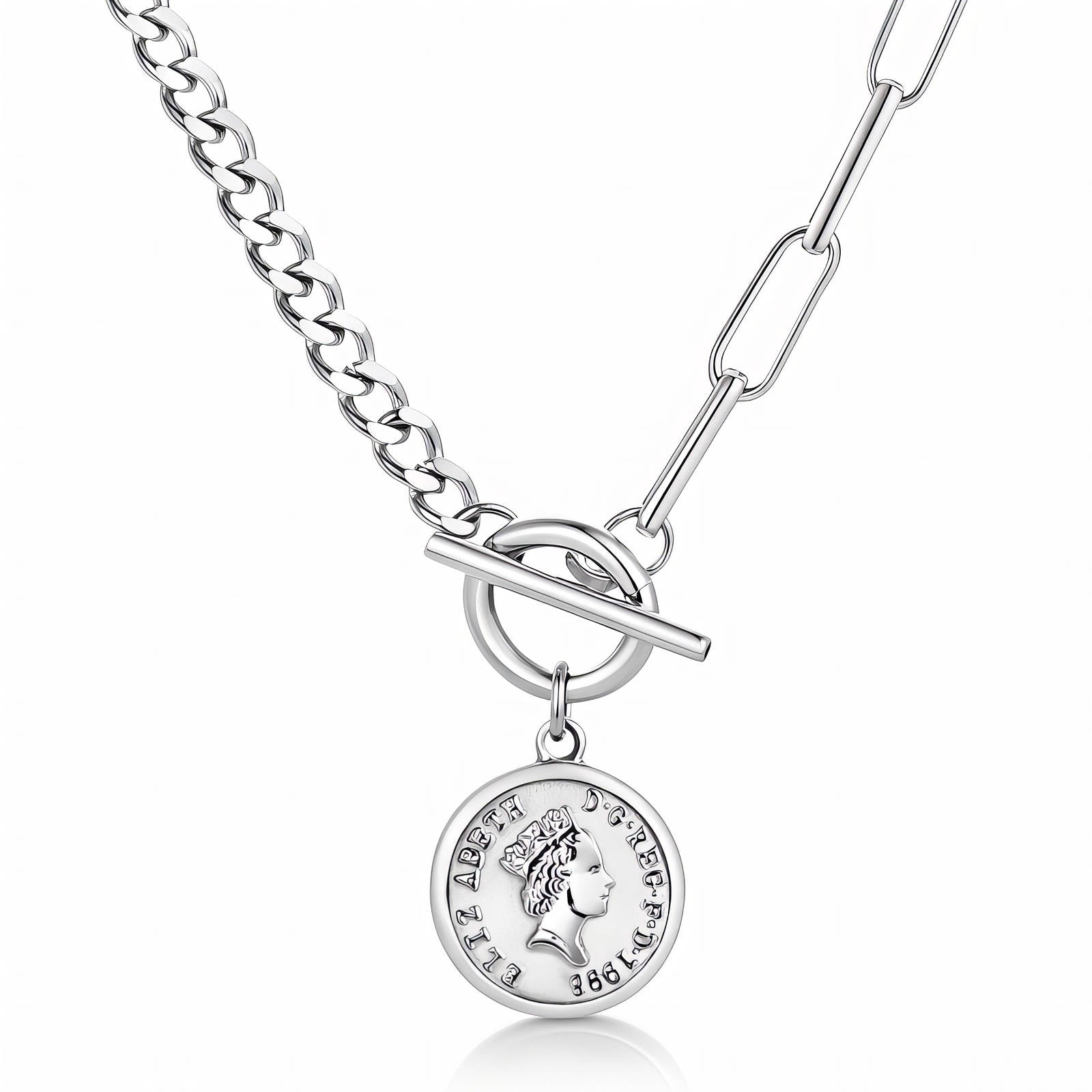 Silver Coin Necklace