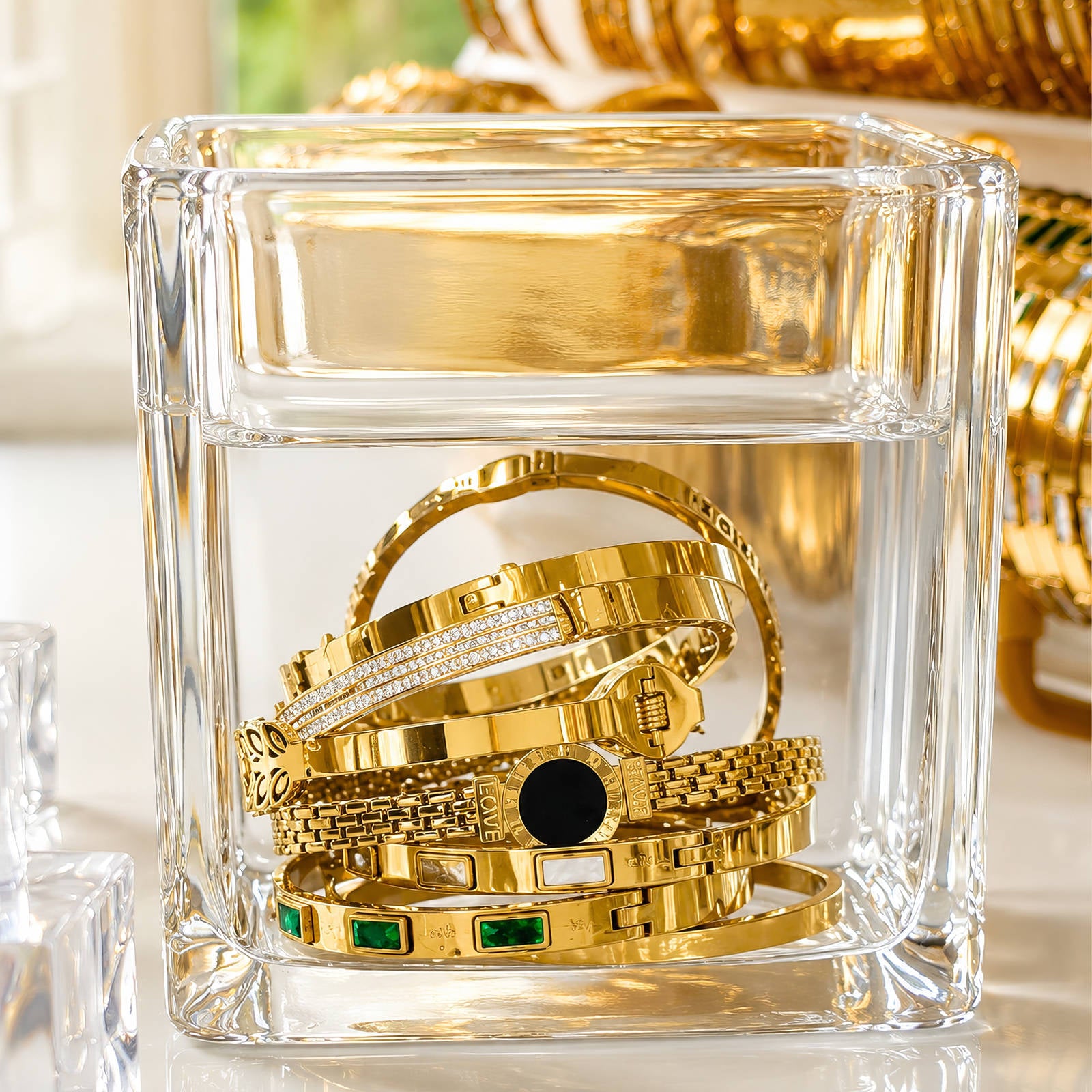 Gold Diamond Design Bracelet